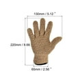 thumbnail image 2 of Uxcell Dusting Cleaning Gloves Microfiber Mittens, Brown 2 Pairs, 2 of 5