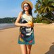 thumbnail image 3 of Balery Modern Hip-Hop Skull Vestidos de verano para mujer con estampado: vestido holgado sin mangas, vestido playero informal y cómodo para días calurosos., 3 of 7