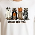 thumbnail image 3 of Spooky And Feral Raccoon Halloween Raccoon Ghost – T-Shirt / Hoodie / Sweatshirt – Halloween Theme – Costume Parties & Fall, 3 of 6