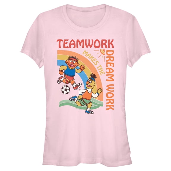 Junior's Sesame Street Teamwork Makes the Dream Work Graphic T-Shirt