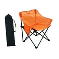 thumbnail image 3 of Silla plegable silla de campamento silla de campamento práctico para picnics barbacoa de viaje Naranja, 3 of 8