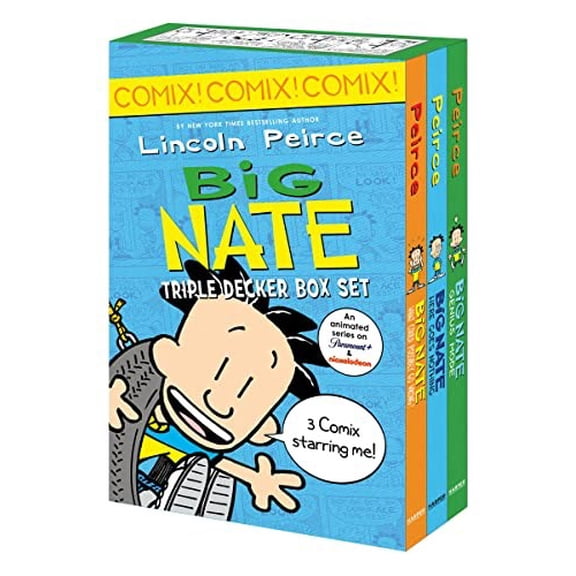 Pre-Owned Big Nate: Triple Decker Box Set: Big Nate: What Could Possibly Go Wrong? and Big Nate: Here Goes Nothing, and Big Nate: Genius Mode Paperback
