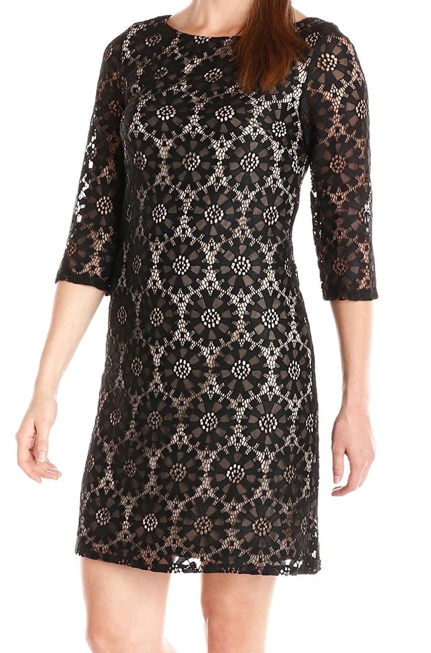 jessica howard scalloped lace shift dress