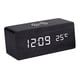 thumbnail image 1 of Mini sonido Control reloj moderno Digital LED escritorio despertador de noche reloj calendario decoración para hogar Negro BLESIY despertador, 1 of 7
