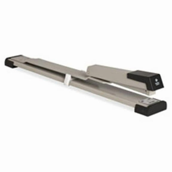 Stapler, Long Reach, 20 Sht Cap, Gray-Black