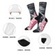 thumbnail image 5 of Balery Pink White Ocean Waves Calcetas Largas con Estampado para Hombre y Mujer – Suaves y Transpirables, Talla Única (US 5-11), 5 of 6