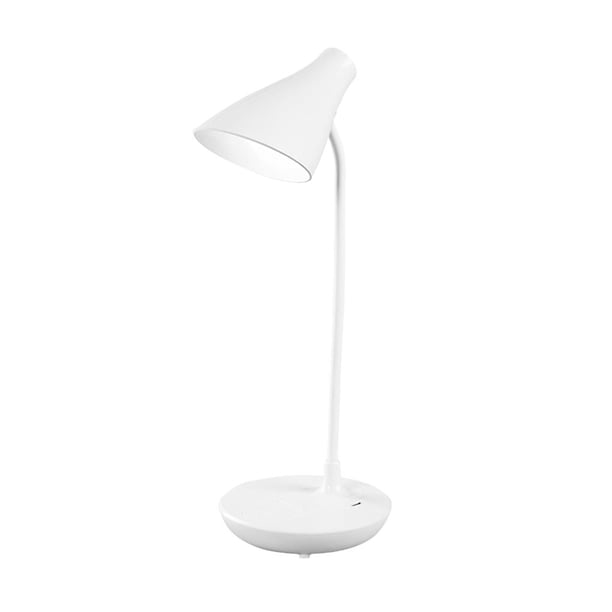 Bewildely Lámpara LED de escritorio recargable ahorro de energía lectura libro luz cuidado de los ojos 3 modos de Color regulable con cuello de cisne Iluminación y accesorios Bewildely HA020001-00