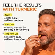 Gya Labs Turmeric Curcumin Capsules with Black Pepper - 80 Count - 95% Curcuminoids for Joint & Mobility Support & Active Living - Non-GMO, GMP Formula