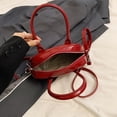 thumbnail image 2 of Bolso Bolos Mano Bandolera Cuero PU para Mujer () Rojo, 2 of 9