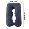 thumbnail image 3 of 100Fens Pregnancy Pillow Cover U Shaped, 80*150cm Replacement Pillowcase, Used for Maternity Pillows Covers, Double Zipper Stretch Fabric, Super Soft, Universal Type Pillow Case, 3 of 9