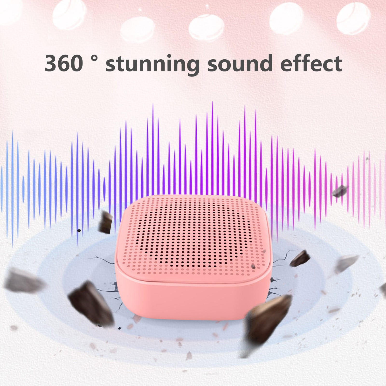 YZEGDCH Speaker Clearance,Portable Bluetooth Speaker 24h Playtime Dual Pairing Wireless Home Party Speakers Party Speaker for Home Shower Outdoors Travel
