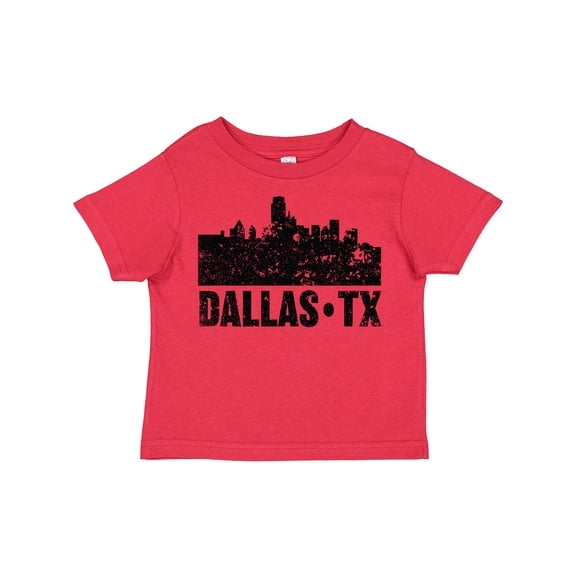 Inktastic Dallas Texas City Skyline with Grunge Boys or Girls Toddler T-Shirt