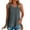 Gray, variant on Patlollav Tank Top for Women Under $10.00, Women's Waffle Vest Summer Casual Solid Color Round Neck Patchwork Sleeveless Top T-Shirt