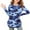 Blue, variant on OVBMPZD Lightweight Girl Shirts Long Sleeve Camo Blue Pullover Side Split Crewneck Tunic Blouses Girls Tops Size 9 Years
