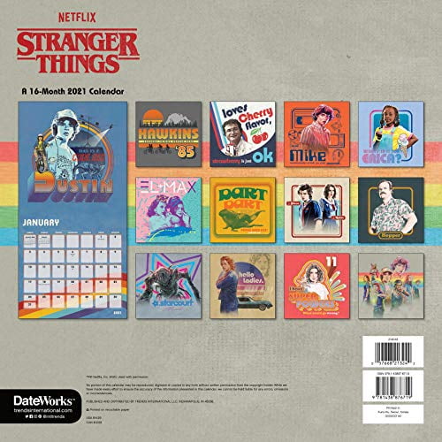 Stranger Things Calendar 2021 Bundle - Deluxe 2021 Stranger Things Wall  Calendar with Over 100 Calendar Stickers (Stranger Things Gifts, Office  Supplies) - Walmart.com