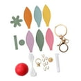 thumbnail image 3 of Rongfmy DIY Sewing Keychain Kit Colorful Car Key Chain Party Favors Bag Charm Making Multicolor, 3 of 9