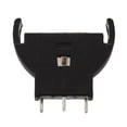 thumbnail image 4 of 5 Pcs Black Plastic CR2032 Cell Button Lithium Battery Sockets Holder, 4 of 5
