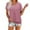 Pink, variant on Women'S T Shirts Breathable Fast Dry Casual Solid Color Crew Neck Short Sleeve Loose Tee Shirt Top For Summer Cool And Trendy Woman Tshirts Daily Wear