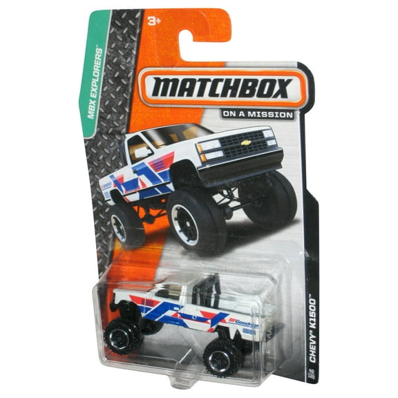 Matchbox MBX Explorers (2013) White Chevy K1500 Toy Truck 40/120