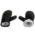 thumbnail image 2 of Gubotare Winter Gloves Kids Kids Fingerless Convertible Gloves Soft Knitted Flip Top Mittens Winter Gloves for Boys and Girls (Black,1-2 Years), 2 of 4