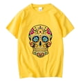 thumbnail image 5 of Men's T-shirt High Quality 100% Cotton Street Style Loose Cool Skull Printed Summer Men t shirt Casual Short Sleeve For Men, 5 of 10