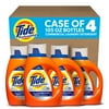 Tide Professional Commercial Liquid Laundry Detergent for All Skin Types, 80 Loads, 105 fl Oz Each, 4 Packs, Fresh Scent