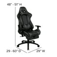 thumbnail image 6 of Flash Furniture Gaming Desk and Gray Footrest Reclining Gaming Chair Set - Cup Holder/Headphone Hook/Removable Mouse Pad Top/Wire Management, 6 of 14