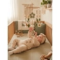 thumbnail image 3 of RUINIXCW Preemie/Newborn/Baby Girl Outfits Letter Embroidery Crew Neck Long Sleeve Romper and Bow Headband 2 Pcs Set for Fall, 3 of 9