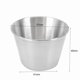 thumbnail image 4 of Paquete de 60 Tazas de Salsa de Condimento de Acero Inoxidable, Tazas de Salsa de Inmersión de Comercial, Tazas de Condimento Ramekin Tazas de Porciones, 4 of 5