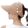 thumbnail image 1 of Sombrero HINDAWI con protección UV de ala ancha para mujer (caqui), 1 of 6