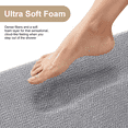 thumbnail image 3 of Memory Foam Bathroom Rug Mat 24x16, Luxury Extra Thick Ultra Soft and Absorbent Bath Mat, Machine Wash Dry, Non-Slip Bath Rug Carpet for Bathroom, Tub and Shower, Home Decor Accessories, 3 of 8
