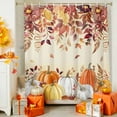 thumbnail image 4 of Shower Curtains for Bathroom-36"x72",Thanksgiving Pumpkin Fall Maple Leaf Waterproof Bath Curtain Grommet Shower Curtain Set with Hooks,Watercolor Autumn Plant Washable Bath Accessories, 4 of 8