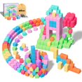thumbnail image 1 of Bloques magnéticos Apluses, 100 unidades, para niños de 3 a 8 años, con bolsa de almacenamiento, 1 of 6