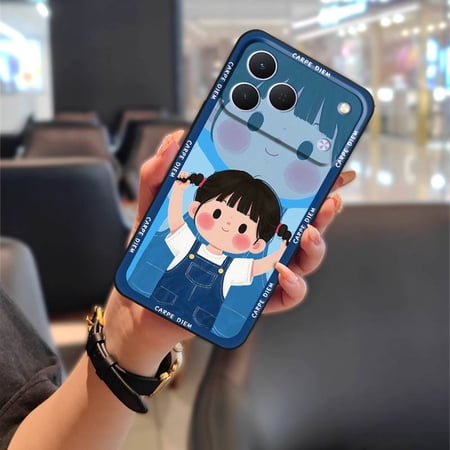 LYM-Phone Case For Tecno Spark50 4G/KN4, Cute Graffiti Back Cover Protective Anti-dust Phone Pouch Anti-knock Dirt-resistant Durable Shockproof Full wrap Soft case Cartoon Silicone TPU
