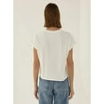 thumbnail image 7 of Basic Crew Neck Cropped T-Shirt, 7 of 7