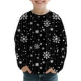 thumbnail image 2 of ITSAME Boys Girls Long Sleeve Shirt, Crewneck Pullover Fashion Casual Xmas Graphic Fall Christmas Holiday Tops Multicolor 7T, 2 of 7