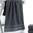 thumbnail image 4 of Luxury Microfiber Bath Towel 29.5" x 13.8", Oversized, Soft, Super Absorbent and Fast Drying, No Fading Multipurpose Use for Sports, Travel, Fitness, Yoga, Gray, 4 of 6