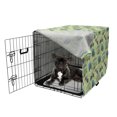 thumbnail image 5 of Hippie Dog Crate Cover, Motorbikes and Buses with Retro Style Motifs Surfing Vacation Season, Easy to Use Pet Kennel Cover Small Dogs Puppies Kittens, 7 Sizes, Pale Green Multicolor, by Ambesonne, 5 of 6