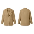 thumbnail image 4 of Lepsheexh Womens Blazers Dressy Casual Long Sleeve Solid Color Suit Jackets Classic Open Front Single Button Fall Winter Blazers, 4 of 7