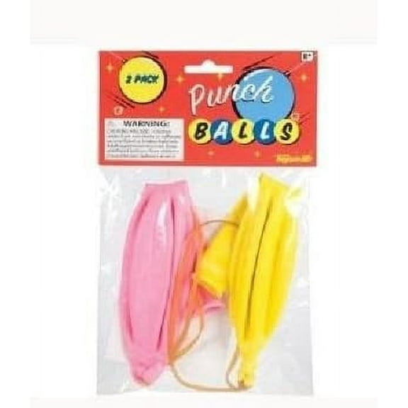 2 Pack of Classic Punch Ball Balloons (Colors May Vary)
