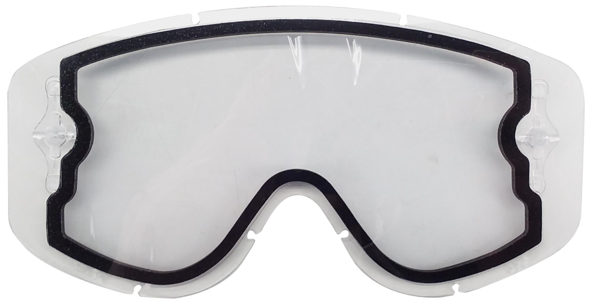 TINTED CLEAR ROLL OFF LENS TO FIT SCOTT 80s 89 RECOIL GOGGLES 