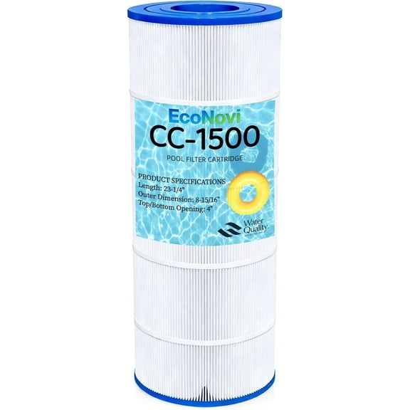 CC1500 Pool Filter Cartridge Replacement, Compatible with Hayward X-Stream CC1500 CCX1500RE, Replaces Pleatco PXST150, Unicel C-8316, Filbur FC-1286, Premium 5oz Heavy-Duty Filter Media