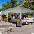 thumbnail image 6 of HOTEEL 10x20ft Popup Canopy Waterproof Canopy with 6 Sidewalls Outdoor Commercial Instant Shelter Beach Camping Canopy Tent for Party, Gray, 6 of 9
