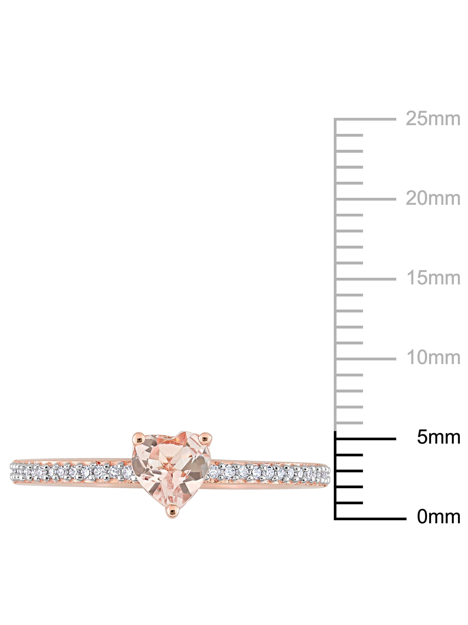 Everly Women's Morganite 10k Rose Gold Ring