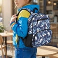 thumbnail image 3 of Jeiento Blue Shark Lightweight 13.5" Preschool Backpack, Toddler Bookbag with Multiple Storage Pockets, Kids School Bag for Boys 2-6 Years, 3 of 7