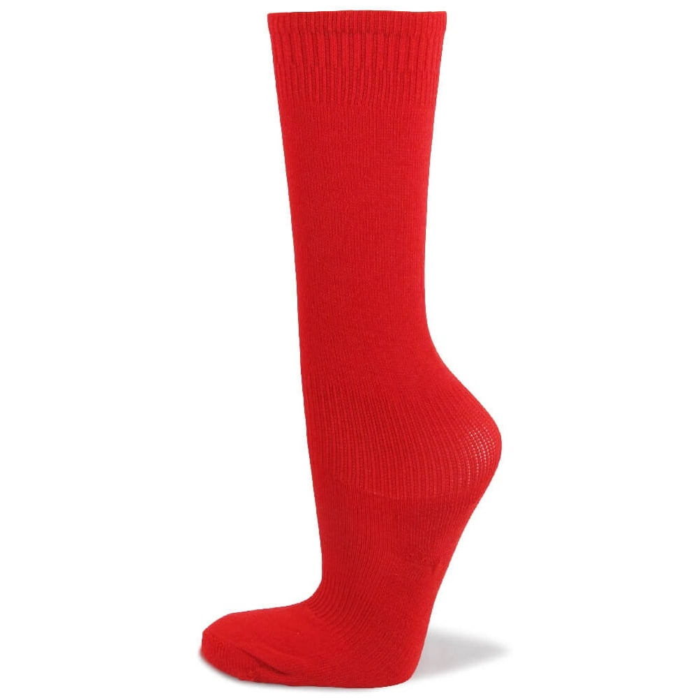 Couver Couver Kids Youth Knee High Soccer Sock for Boy, Red, Age 7