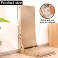 thumbnail image 2 of BTideas Cat Scratcher Cardboard for Indoor, 27.5'' L Shape Wall Cat Scratching Pads with Ball(Brown), 2 of 7