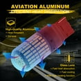 thumbnail image 5 of 2X 7440 Canbus Super Bright Error Free LED Bulb T20 W21W 144 SMD Amber for Reverse Tail Turn Signal Light, 5 of 8