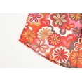 thumbnail image 2 of Long Sleeve Shirt for Men 70s Retro Floral Disco Shirt Mens Button Up Shirts (Red S), 2 of 5
