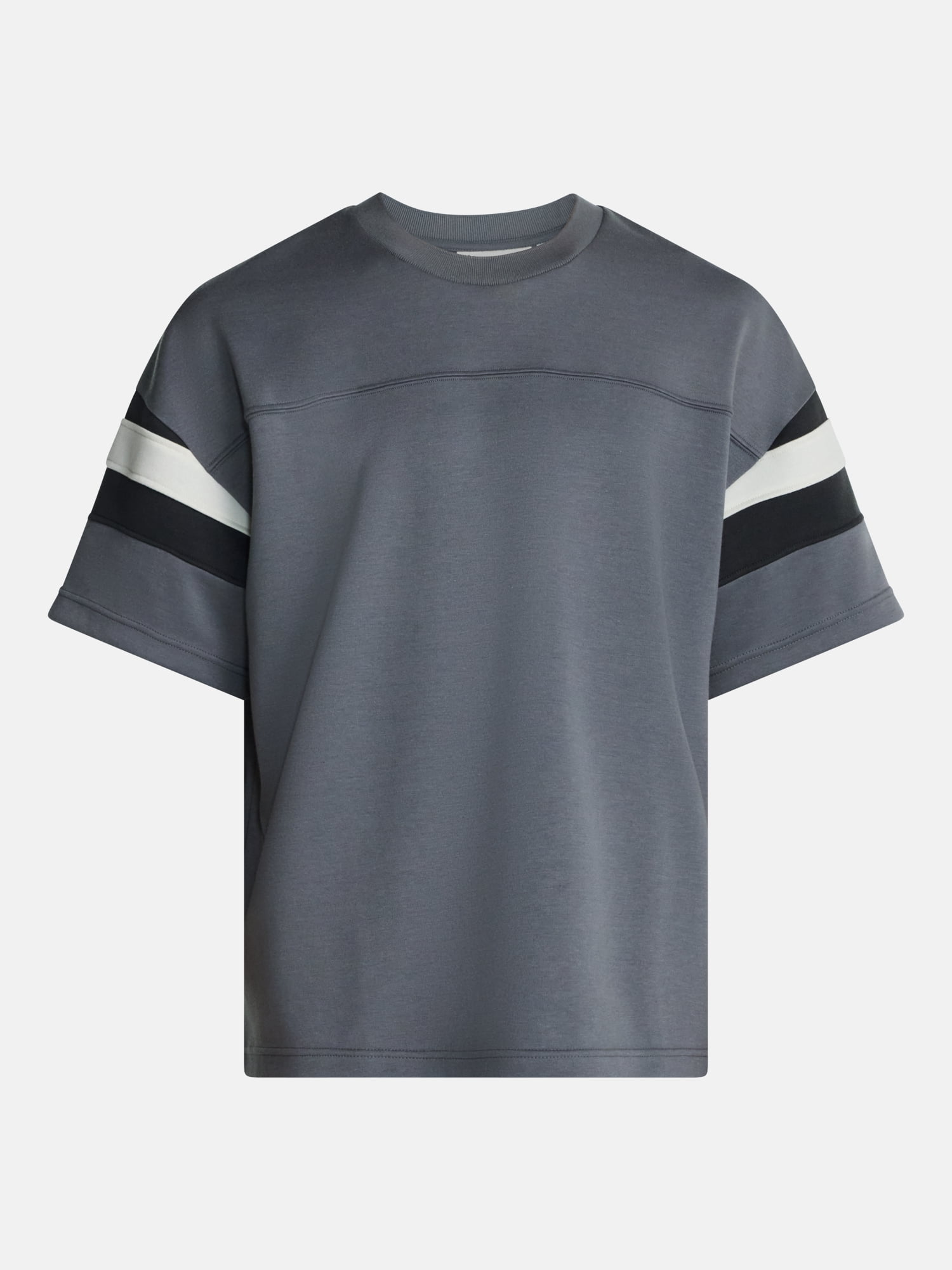 No Boundaries Sporty Color Block Tee with Short Sleeves, Men's & Big Men's XS-5XB